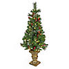 National Tree Company 4 ft. Crestwood Spruce Entrance Tree with Warm White LED Lights Image 1