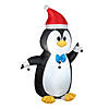 National Tree Company 4 ft. Inflatable Waving Penguin Image 1