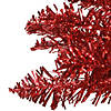National Tree Company 4 ft. Red Tinsel Tree with Clear Lights Image 4