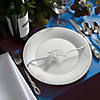 National Tree Company 4-Piece Hannukah Place Setting Message D&#233;cor, Curly Script Writing In Silver, 10 in Image 3