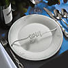 National Tree Company 4-Piece Hannukah Place Setting Message D&#233;cor, Curly Script Writing In Silver, 10 in Image 4