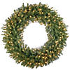 National Tree Company 42" Norwood Fir Wreath with Clear Lights Image 1