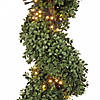 National Tree Company 44" Pre-Lit Artificial Boxwood Spiral Topiary Image 2