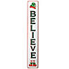 National Tree Company 47" Believe Vertical Holiday Wall Sign Image 1