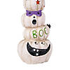 National Tree Company 47 in. Stacked White Halloween Jack-O-Lanterns Image 1