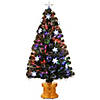 National Tree Company 48 in. Fiber Optic Fireworks Tree with Snowflakes Image 1