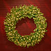 National Tree Company 48&quot; Norwood Fir Wreath with Warm White LED Lights Image 1