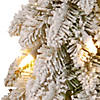 National Tree Company 48" Snowy Downswept Forestree with Clear Lights Image 2