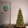 National Tree Company 5 ft. PowerConnect&#8482; Glittering Pine Pencil Slim Tree with Clear Lights Image 1