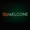 National Tree Company 50 in. Halloween "Unwelcome" Neon Style Sign Image 1