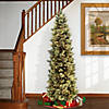 National Tree Company 6.5 ft. Carolina Pine Slim Tree with Clear Lights Image 1