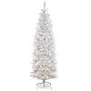 National Tree Company 6.5 ft. Kingswood&#174; White Fir Pencil Tree with Clear Lights Image 1