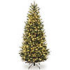 National Tree Company 6.5 ft. Natural Fraser Slim Fir Tree with Clear Lights Image 1