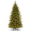National Tree Company 6.5 ft. Nordic Spruce&#174; Slim Tree with Clear Lights Image 1