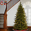 National Tree Company 6.5 ft. Nordic Spruce&#174; Slim Tree with Clear Lights Image 1