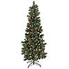 National Tree Company 6.5 ft. Pre-lit Artificial Meadowlark Pencil Hinged Tree, 650 Clear Lights- UL Image 1
