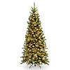 National Tree Company 6.5 ft. Tiffany Fir Slim Tree with Clear Lights Image 1