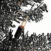 National Tree Company 6 ft. Black Tinsel Tree with Clear Lights Image 2