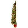 National Tree Company 6 ft. Colonial Slim Half Tree with Clear Lights Image 3