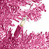 National Tree Company 6 ft. Pink Tinsel Tree with Clear Lights Image 2