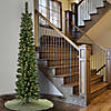 National Tree Company 6 ft. Pre-Lit Nooksack Fir Pencil Slim Tree with LED Lights Image 1