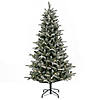 National Tree Company 6 ft. Pre-Lit Snowy Libby Fir Tree with LED Lights Image 1