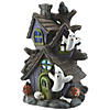 National Tree Company 6 in. Purple Haunted House with LED Light Image 1