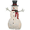 National Tree Company 60" Snowman Decoration with Warm White LED Lights Image 1