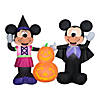 National Tree Company 66 in. Inflatable Halloween Mickey and Minnie with Pumpkins Image 1