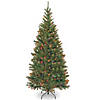 National Tree Company 7.5 ft. Aspen Spruce Tree with Multicolor Lights Image 1
