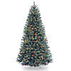 National Tree Company 7.5 ft. North Valley&#174; Blue Spruce Tree with Multicolor Lights Image 1