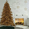 National Tree Company 7.5 ft. Pre-Lit Christmas True Gold Metallic Tree Image 1