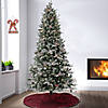 National Tree Company 7.5 ft. Pre-Lit Snowy Poechmann Fir Tree with LED Lights Image 1