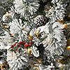 National Tree Company 7.5 ft. Snowy Bedford Slim Pine Tree with Clear Lights Image 2