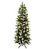 National Tree Company 7.5 ft. Wintry Pine&#174; Slim Tree with Clear Lights Image 1