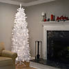 National Tree Company 7 ft. Kingswood&#174; White Fir Pencil Tree with Clear Lights Image 1