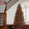 National Tree Company 7 ft. Natural Fraser Slim Fir Tree with Multicolor Lights Image 1