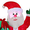 National Tree Company 8 ft. Inflatable Santa with Gift Image 2