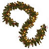 National Tree Company 9 ft. Crestwood Spruce Garland with Battery Operated Warm White LED Lights Image 4