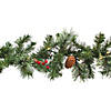 National Tree Company 9 ft. Glistening Pine Garland with Clear Lights Image 2