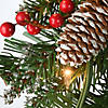 National Tree Company 9 ft. Glittery Mountain Spruce Garland with Clear Lights Image 2