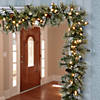 National Tree Company 9 ft. Golden Bristle Garland with Clear Lights Image 1