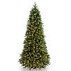 National Tree Company 9 ft. Jersey Fraser Fir Slim Tree with Clear Lights Image 1