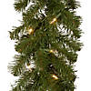 National Tree Company 9 ft. North Valley&#174; Spruce Garland with Battery Operated Dual Color LED Lights Image 2