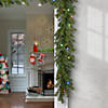National Tree Company 9 ft. Norwood Fir Garland with Battery Operated Multicolor LED Lights Image 1