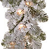 National Tree Company 9 ft. Snowy Camden Garland with Clear Lights Image 2