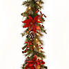 National Tree Company 9 ft. Tartan Plaid Garland with Battery Operated Warm White LED Lights Image 1
