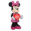 National Tree Company Airblown 42" Minnie Mouse with Valentine's Heart- SM- Disney- 2 White LED Light- UL Image 1