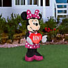 National Tree Company Airblown 42" Minnie Mouse with Valentine's Heart- SM- Disney- 2 White LED Light- UL Image 1