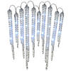National Tree Company Crystal Icicles with LED Lights Image 1